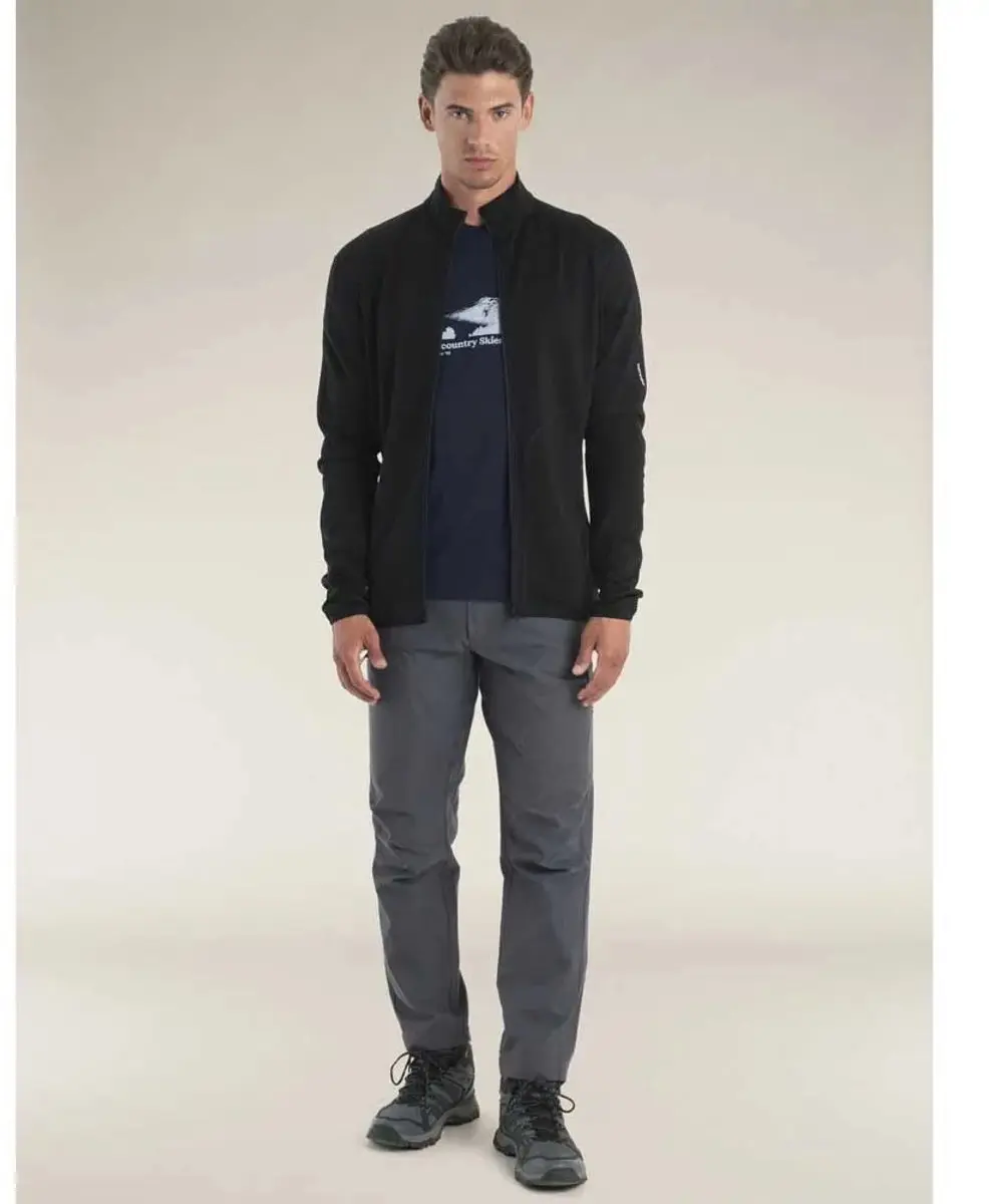 Icebreaker Merino 560 Realfleece Elemental Ii Sweatshirt Met Rits Zwart M Man - afbeelding 4 van 4