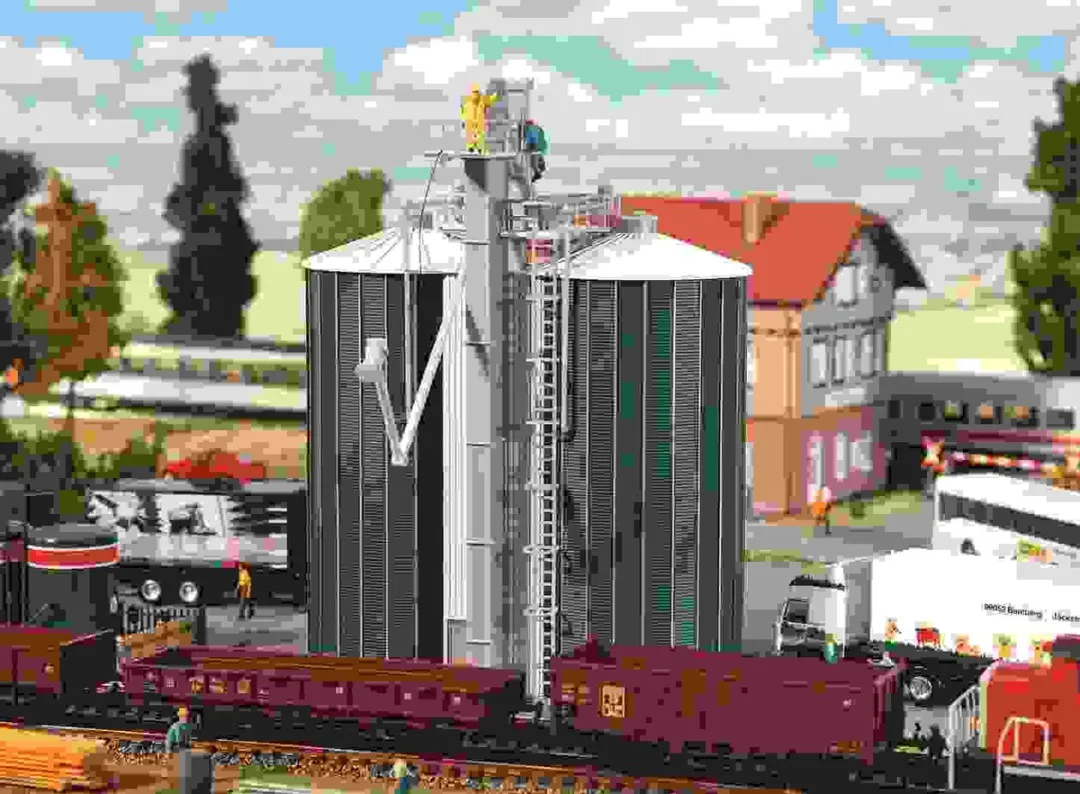 Faller H0 Dubbele Silo Modelbouwset