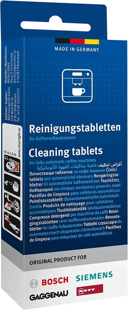 Neff Reinigingstabletten 00311940 - 10 Stuks