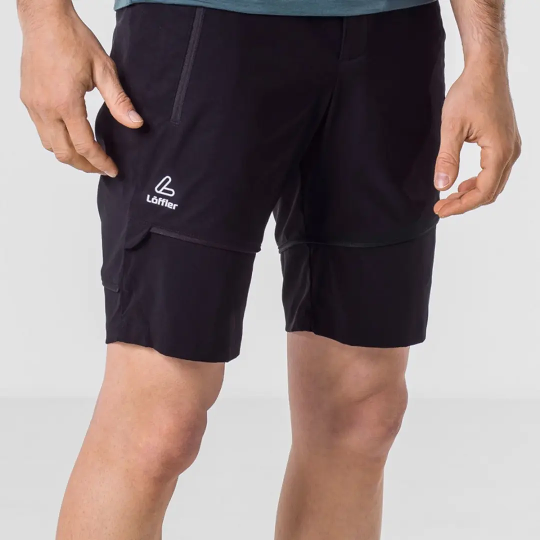 Löffler Tapered CSL Zip-Off Wandelbroek - Zwart - 52 - afbeelding 3 van 6