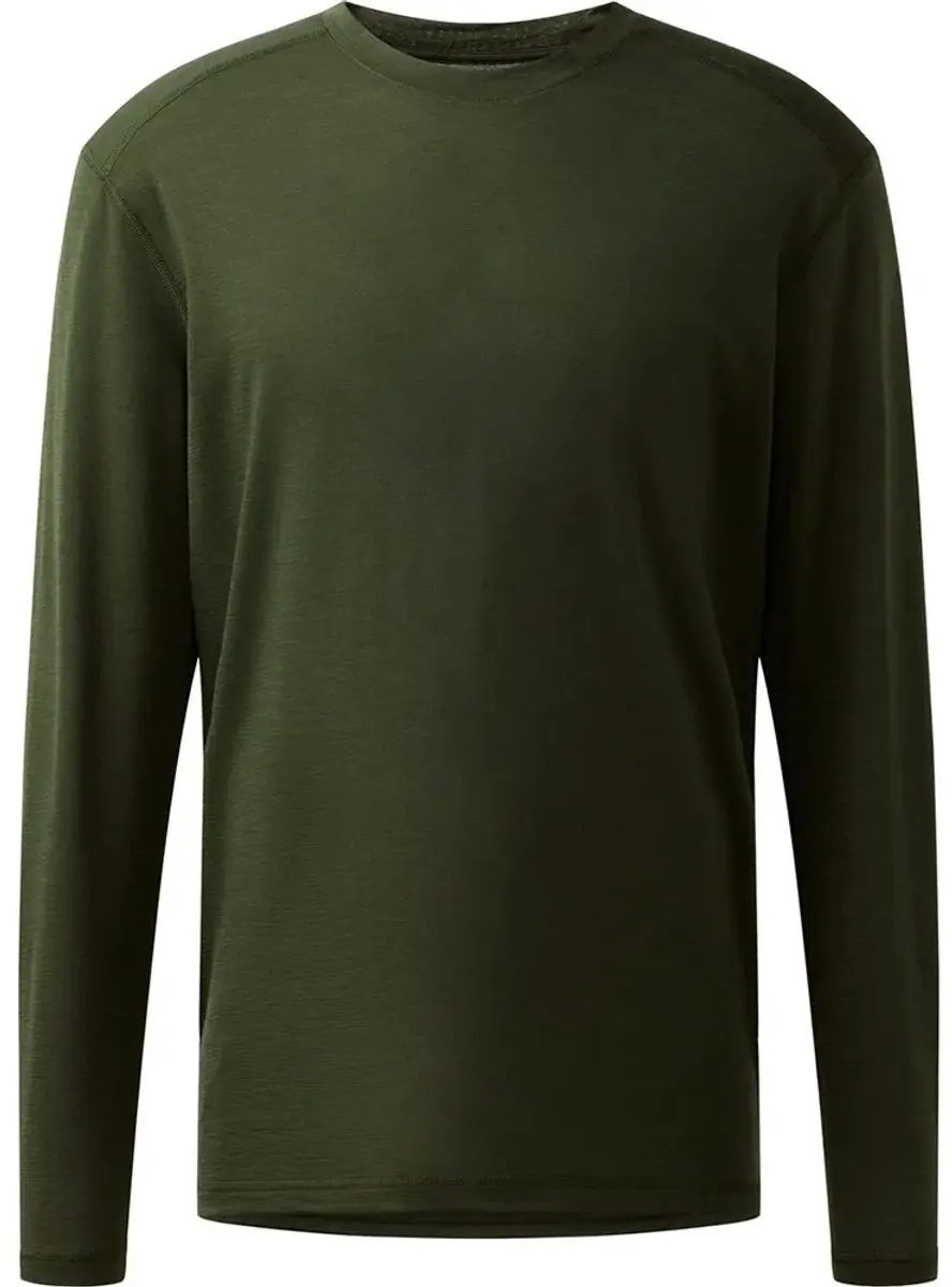 Haglofs Kaise Wool T-shirt Met Lange Mouwen Groen L Man