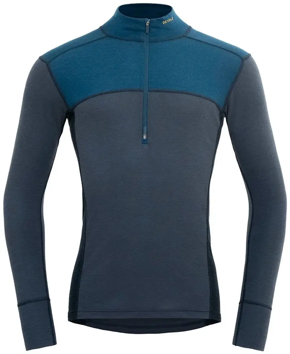 Devold Of Norway Lauparen Merino 190 Half Rits Lange Mouw T-shirt Blauw S Man