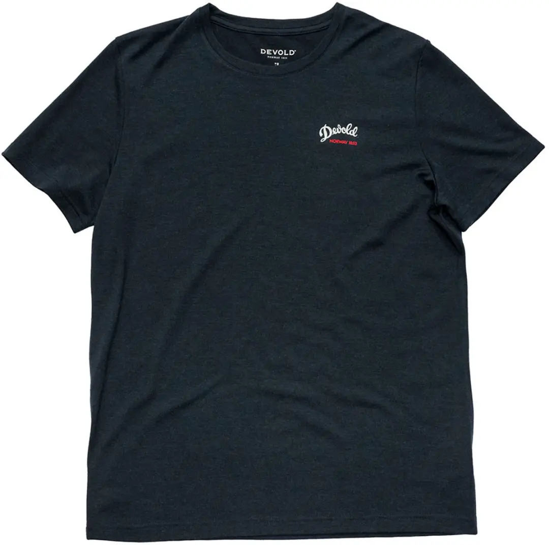 Devold Of Norway Script T-shirt Met Korte Mouwen Blauw L Man