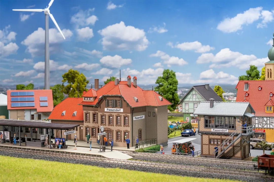 Faller Aktieset Station Passendorf H0