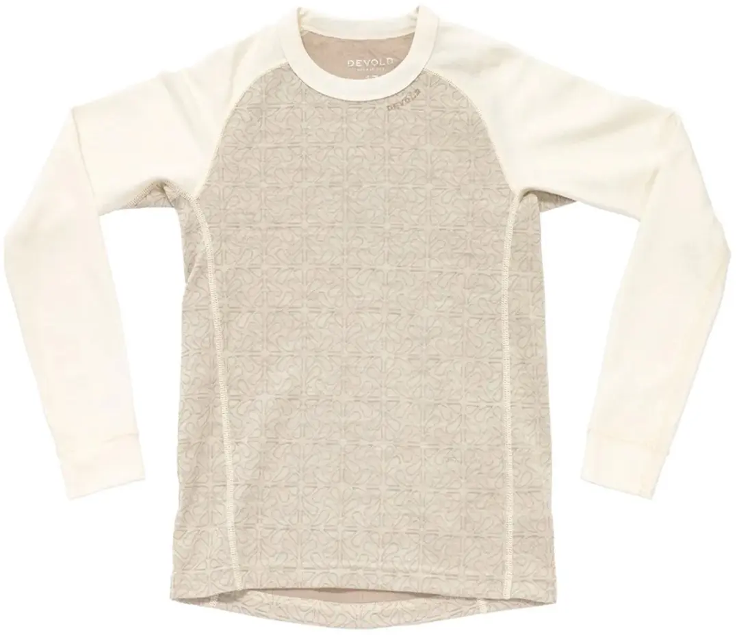 Devold Of Norway Duo Active Merino T-shirt Met Lange Mouwen Beige 12 Years Kinde