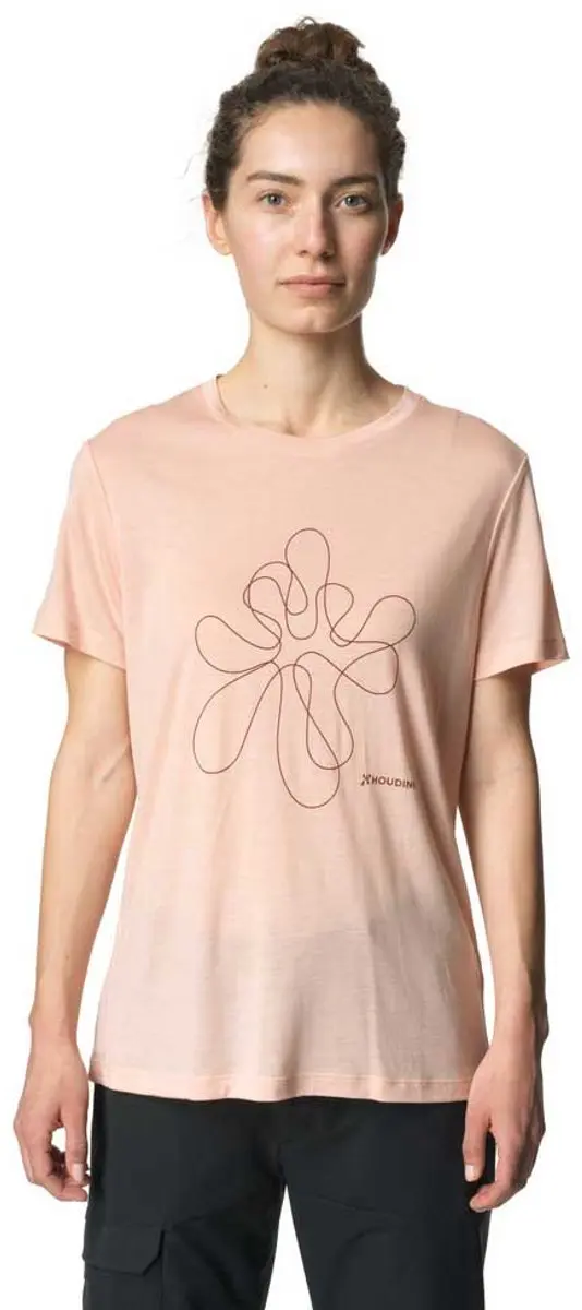 Houdini Tree Message T-shirt Met Korte Mouwen Roze M Vrouw