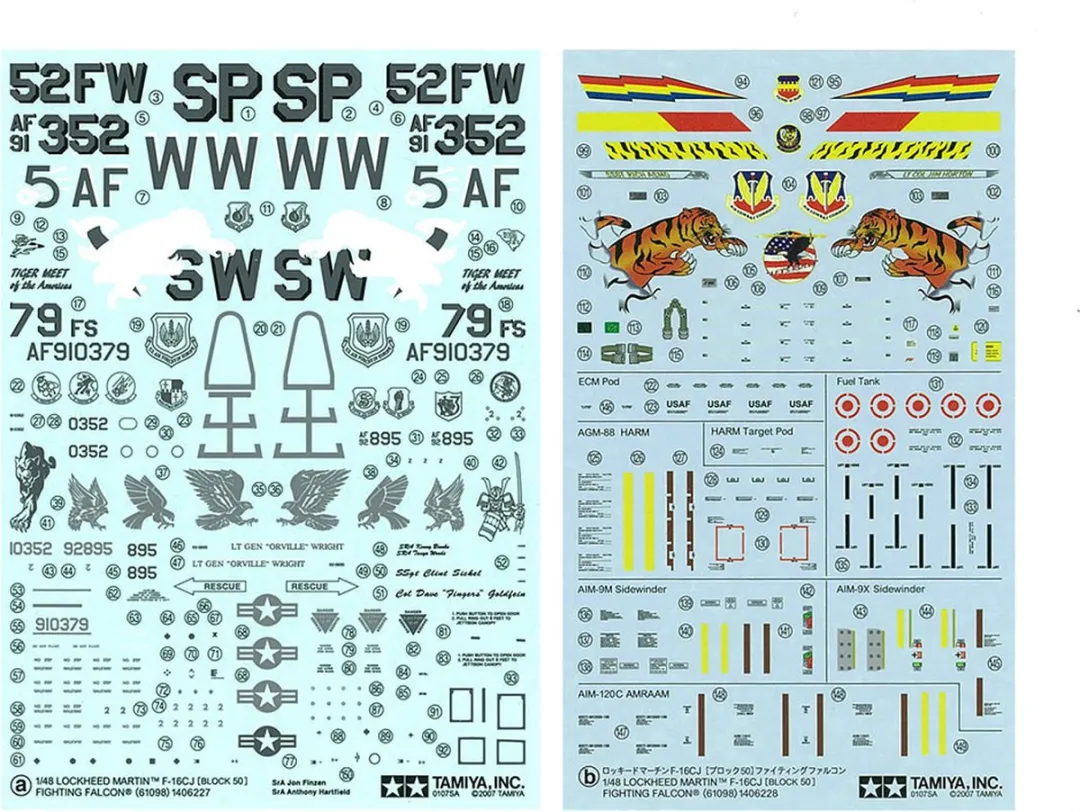Tamiya 61098 F-16CJ Block 50 Modelbouwpakket - 1:48 - Multi