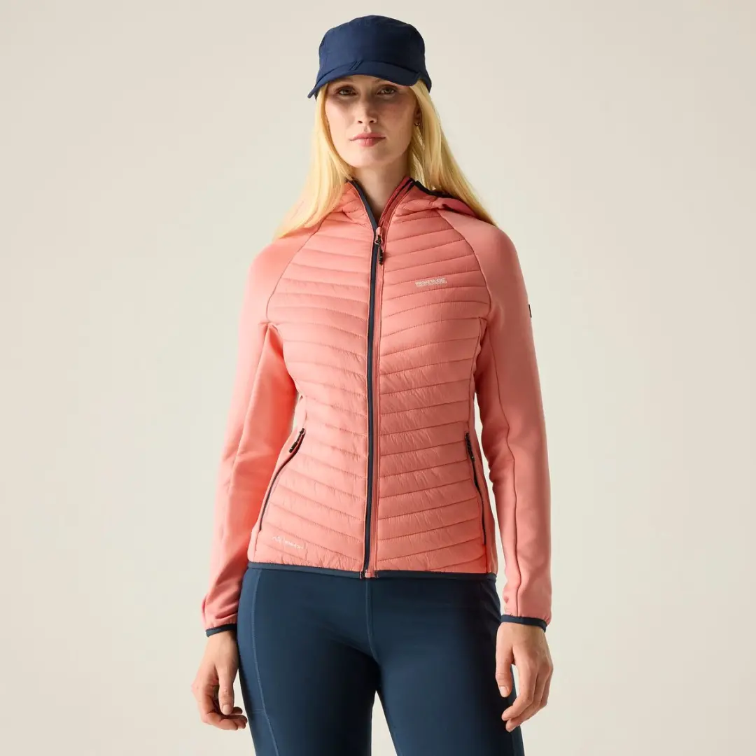 Dames Andreson Stretch Waterafstotende Hybride Jas met Baffle-afwerking