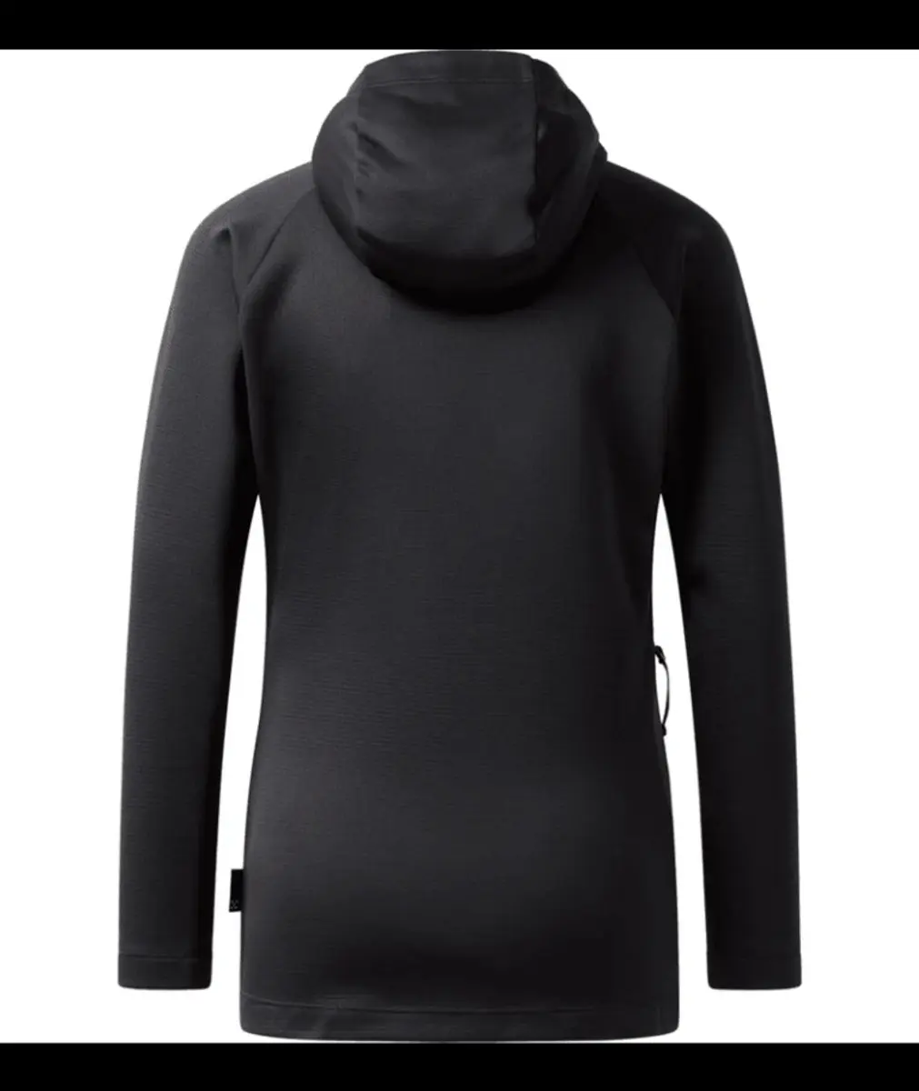 Haglofs Korp Mid Hood Fleece Dames - True Black - M - afbeelding 2 van 2