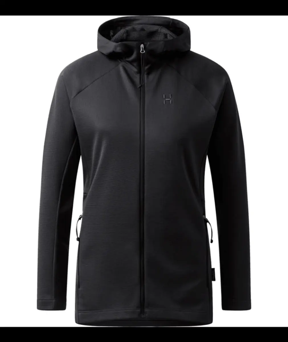 Korp Mid Hood Fleece Dames True Black M