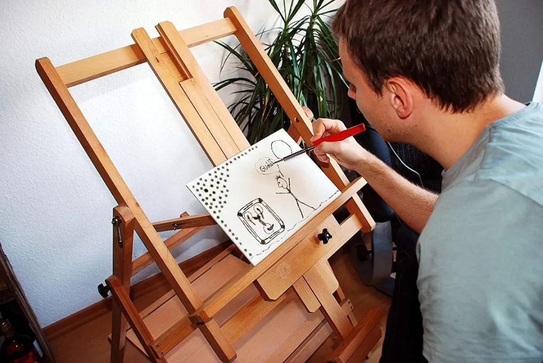 Rothenberger Houtbrander Set Pyrografie - 20 Opzetstukken - Rood