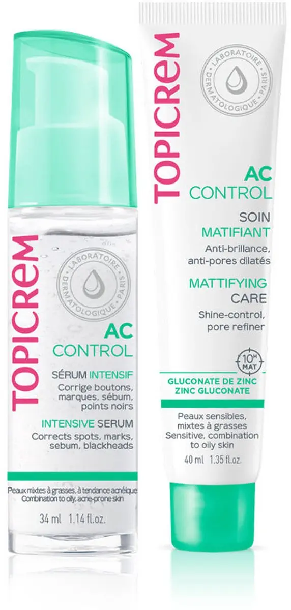 Make-up Set Topicrem AC CONTROL 2 Onderdelen