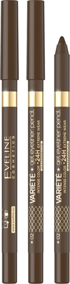 Eveline Variete Gel Waterproof Oogpotlood 02 Bruin