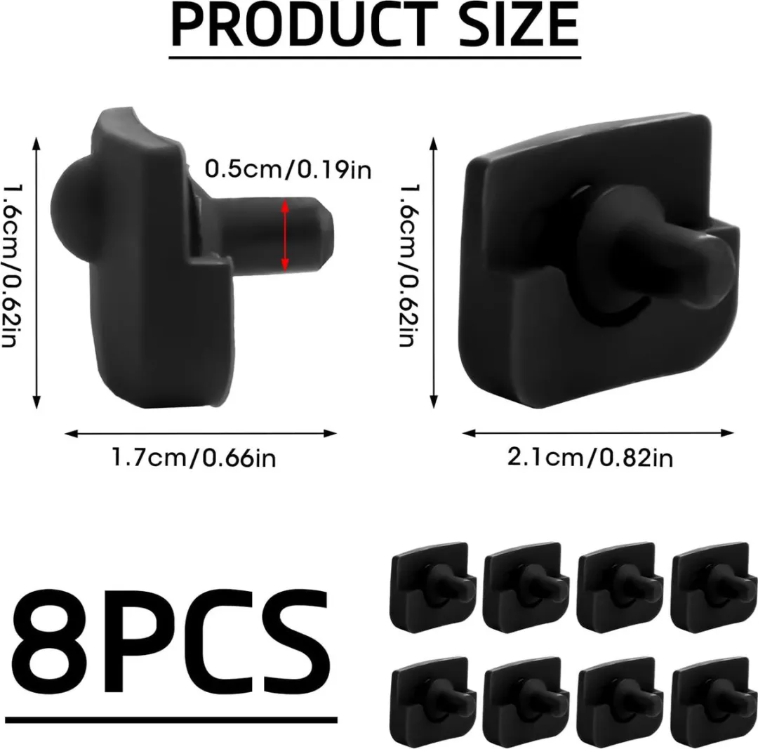 Cosori Accessoires voor 6,8QT Airfryer - 8 Stuks Reservegum
