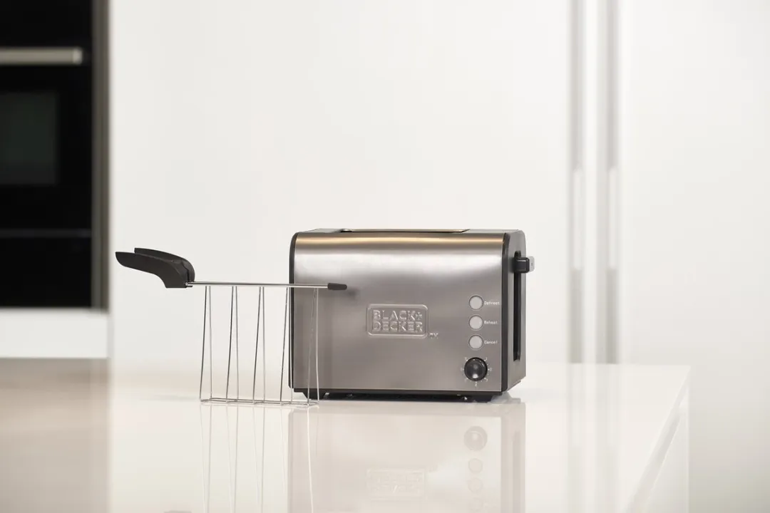BLACK+DECKER BXTOA900E Broodrooster 2 Sneden - 900W - Zwart/RVS