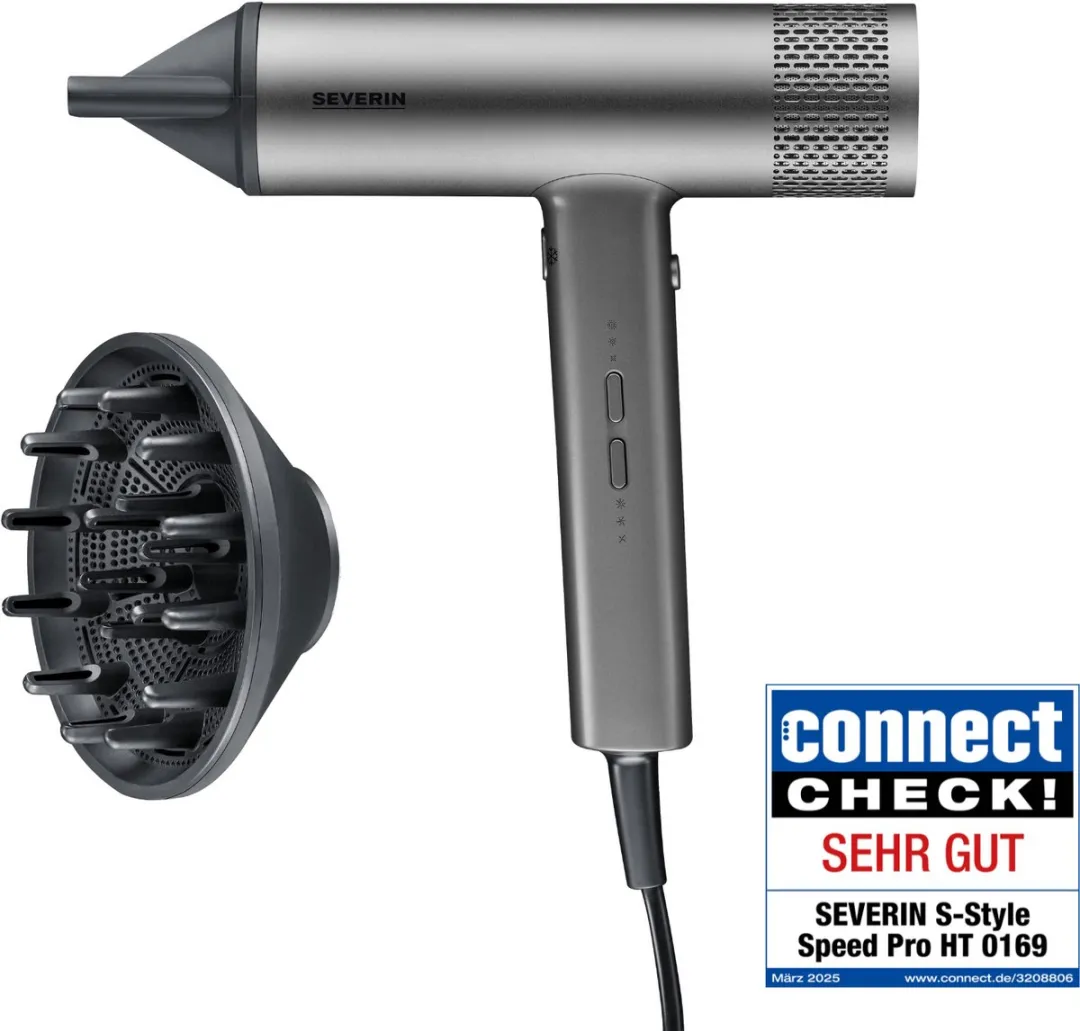 Severin HT 0169 Föhn S-Style Speed Pro - 2000W - Antraciet