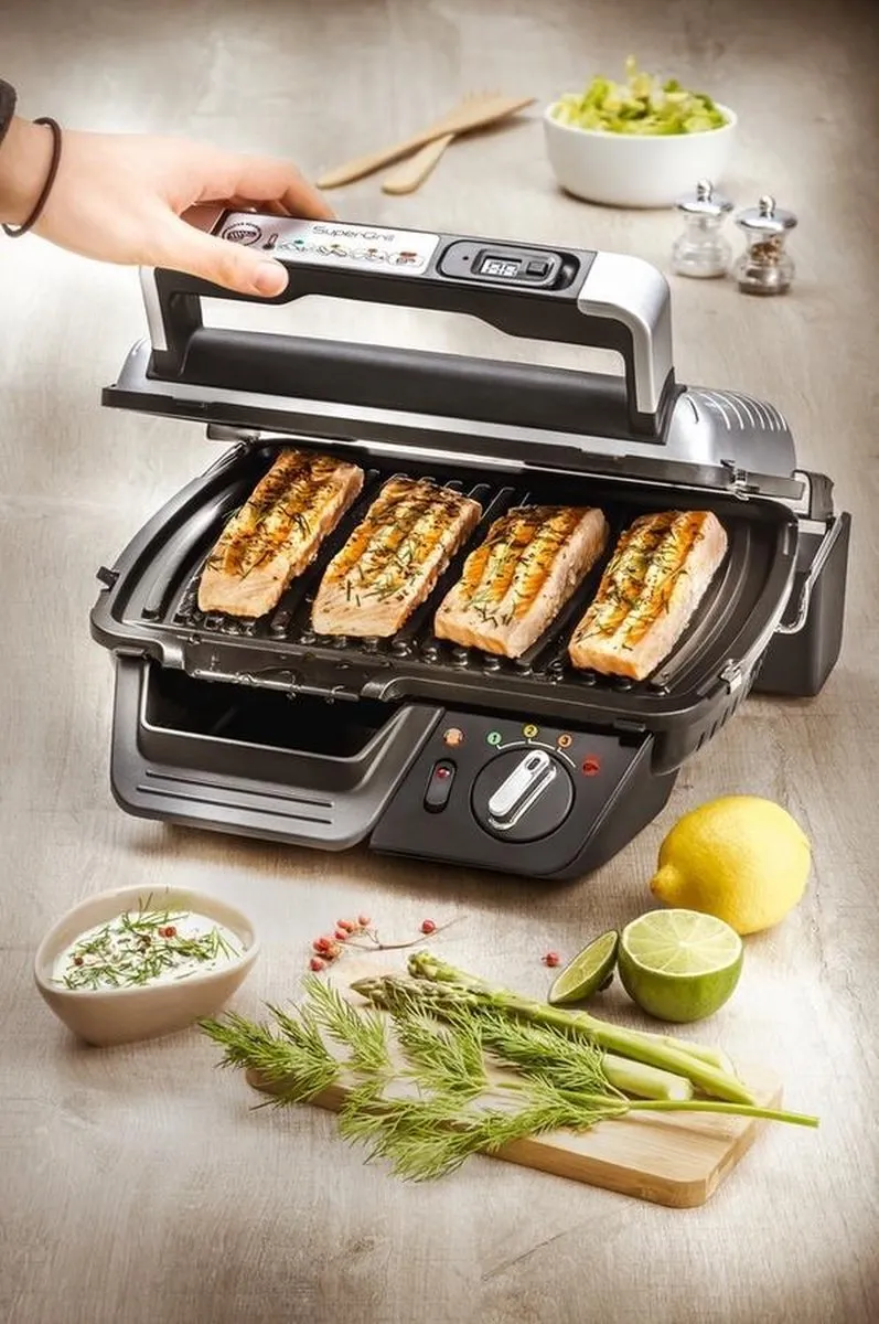 Tefal SuperGrill GC451B12 Contactgrill 2000W - 2 Platen