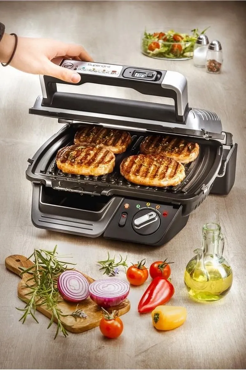 Tefal SuperGrill GC451B12 Contactgrill 2000W - 2 Platen
