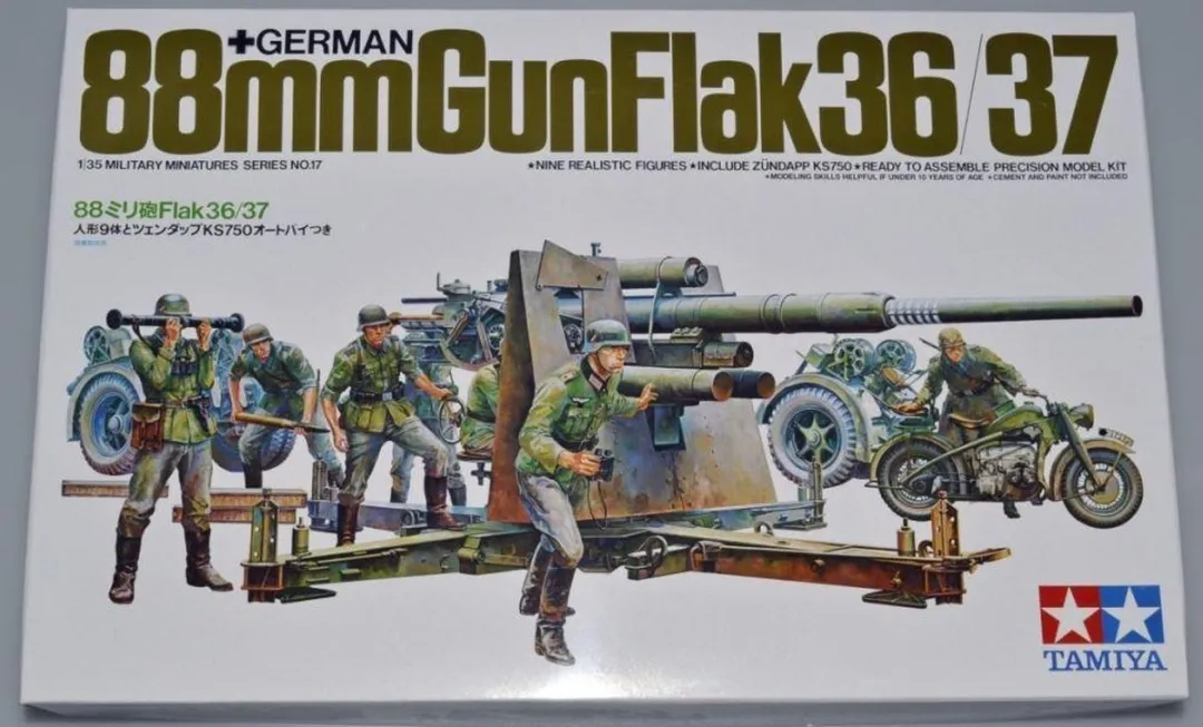 Tamiya 35017 German Flak 8,8 Kanone Modelbouwpakket