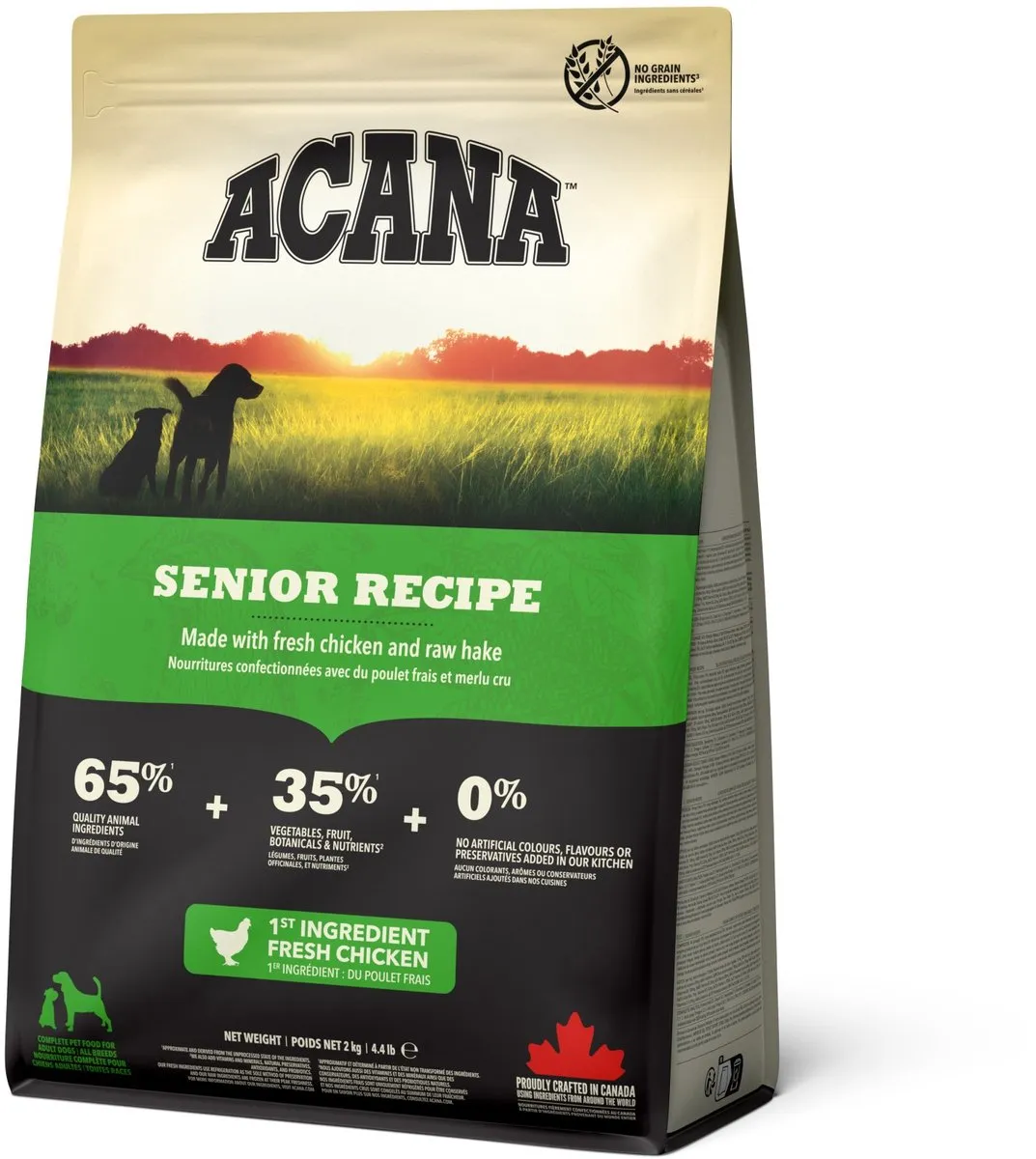 Acana Heritage Senior Kip & Kalkoen Hondenvoer 2kg
