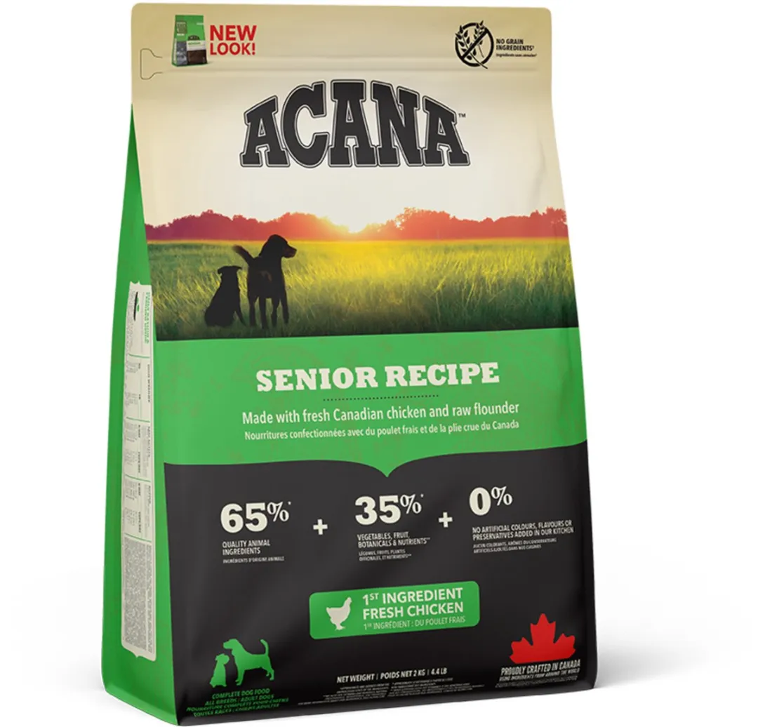 Acana Heritage Senior Kip & Kalkoen Hondenvoer 2kg