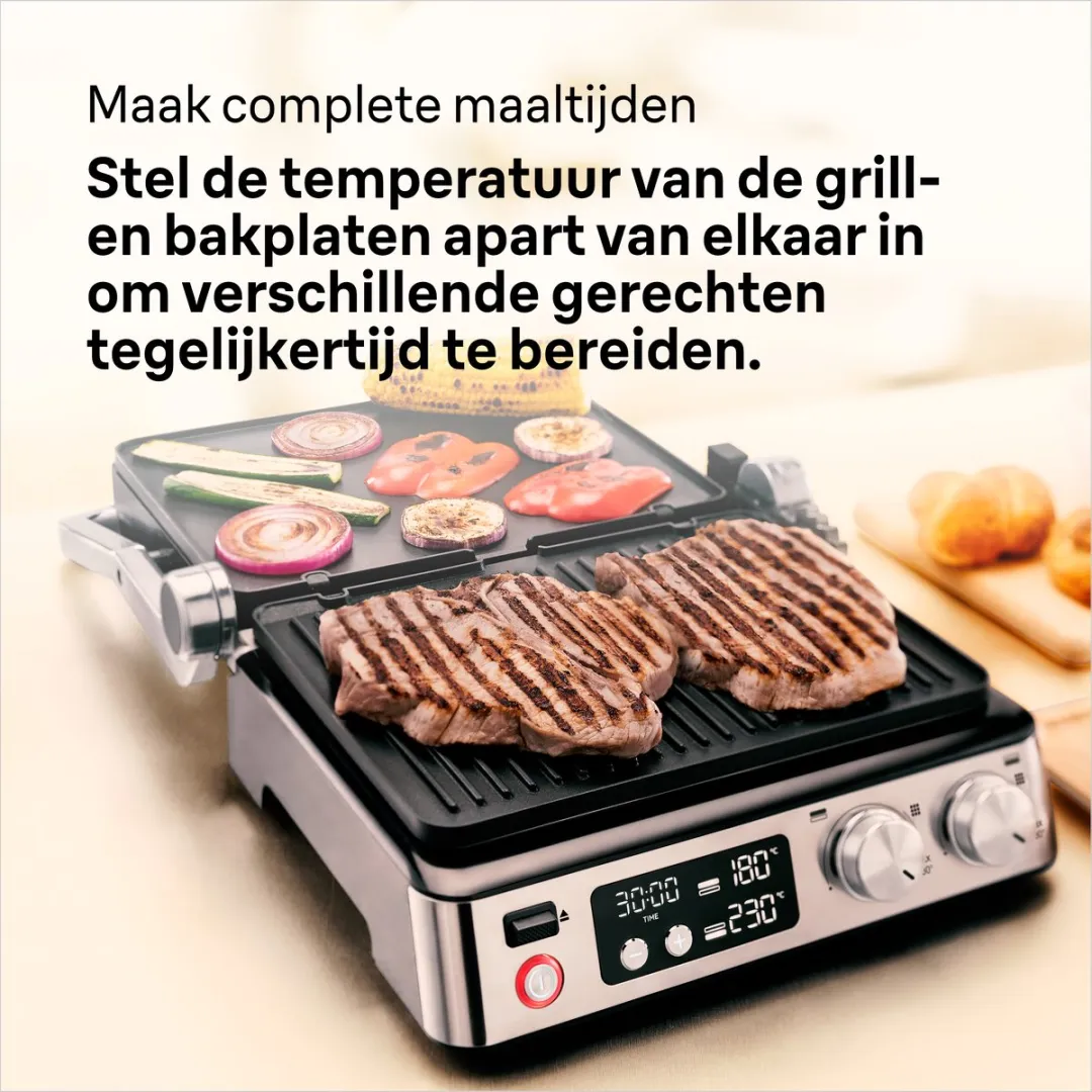 Braun MultiGrill 7 CG7044 Contactgrill - 2000W - 4 Platen