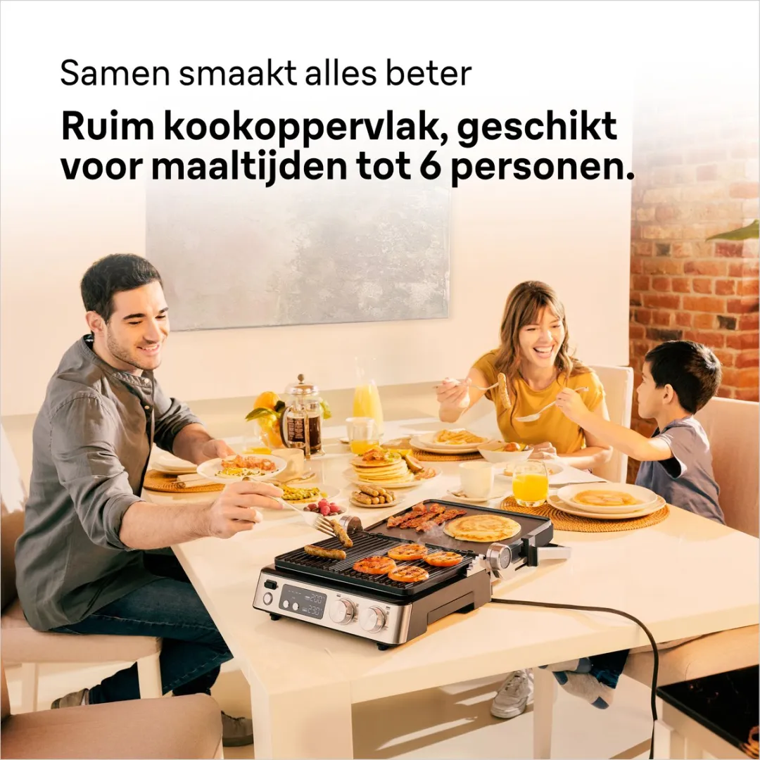 Braun MultiGrill 7 CG7044 Contactgrill - 2000W - 4 Platen