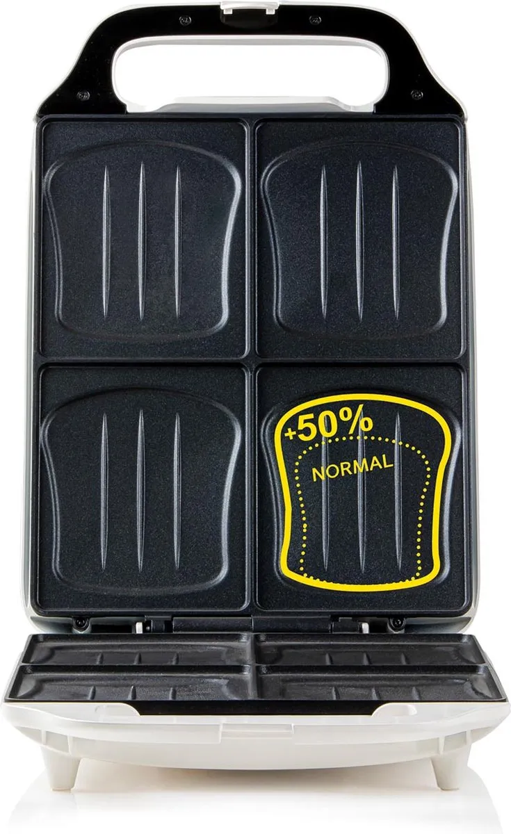 Domo DO9064C Croque Family XXL Tostiapparaat - 4 Sandwiches - Wit - afbeelding 6 van 6