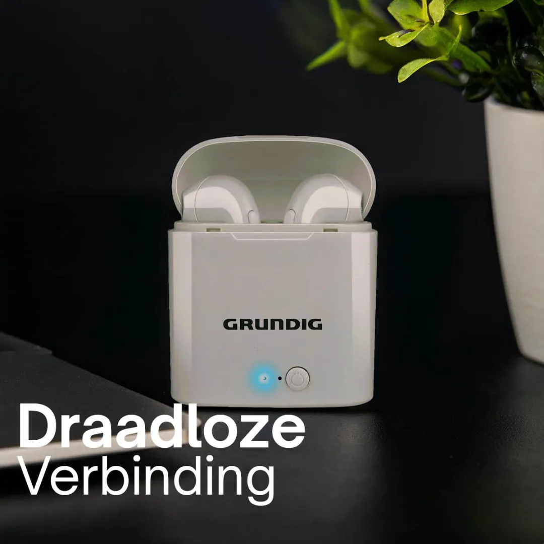 Grundig 8711252291413 Draadloze Oordopjes - Wit