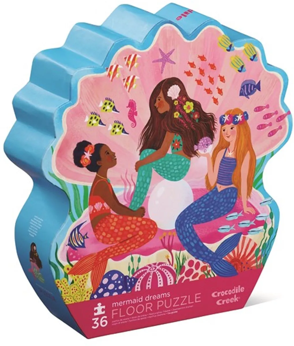 Crocodile Creek Zeemeermin Puzzel 36 Stuks - Multicolor