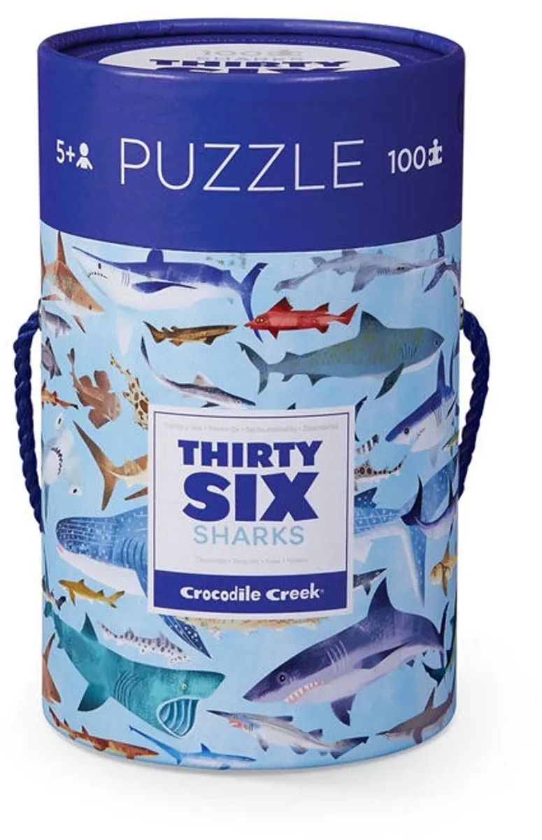 Crocodile Creek Puzzel Sharks 100 Stukjes