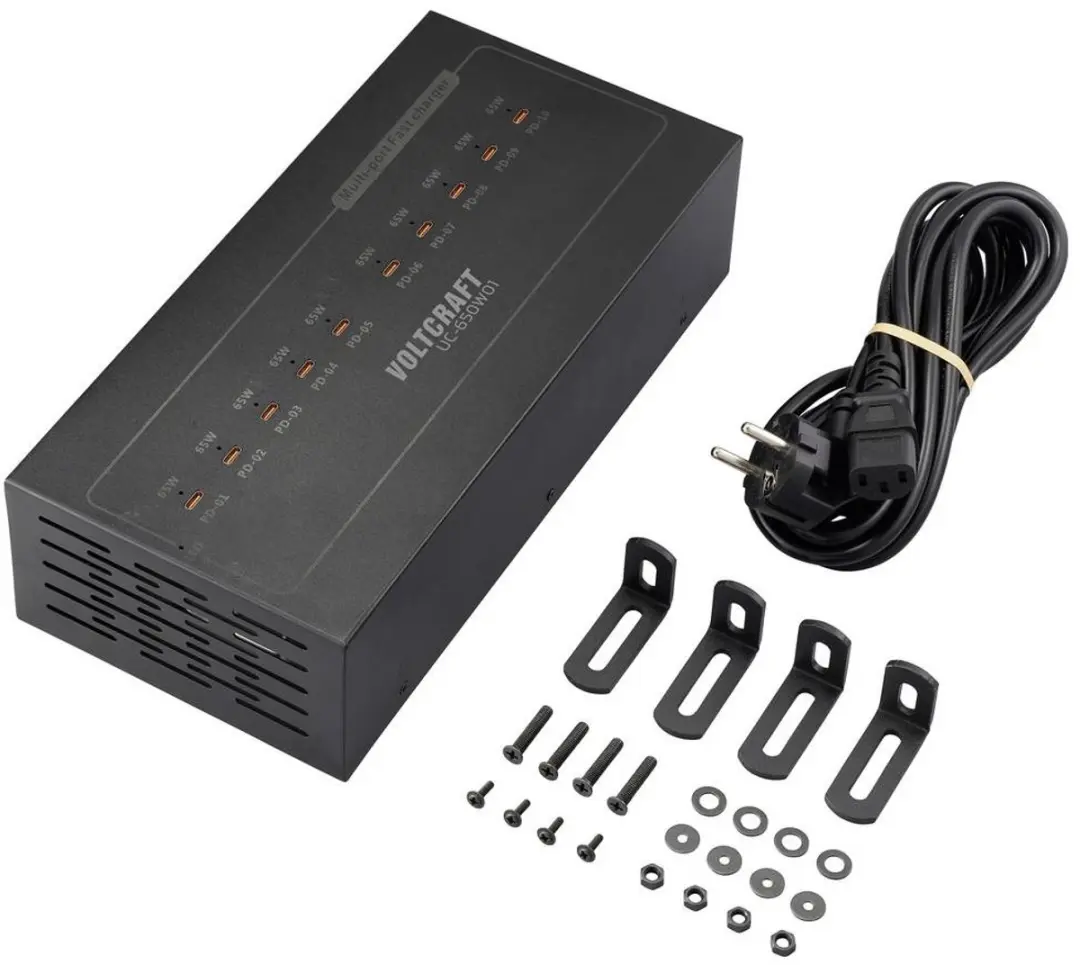 Voltcraft UC-650W01 USB-laadstation 650W - Zwart - afbeelding 4 van 4