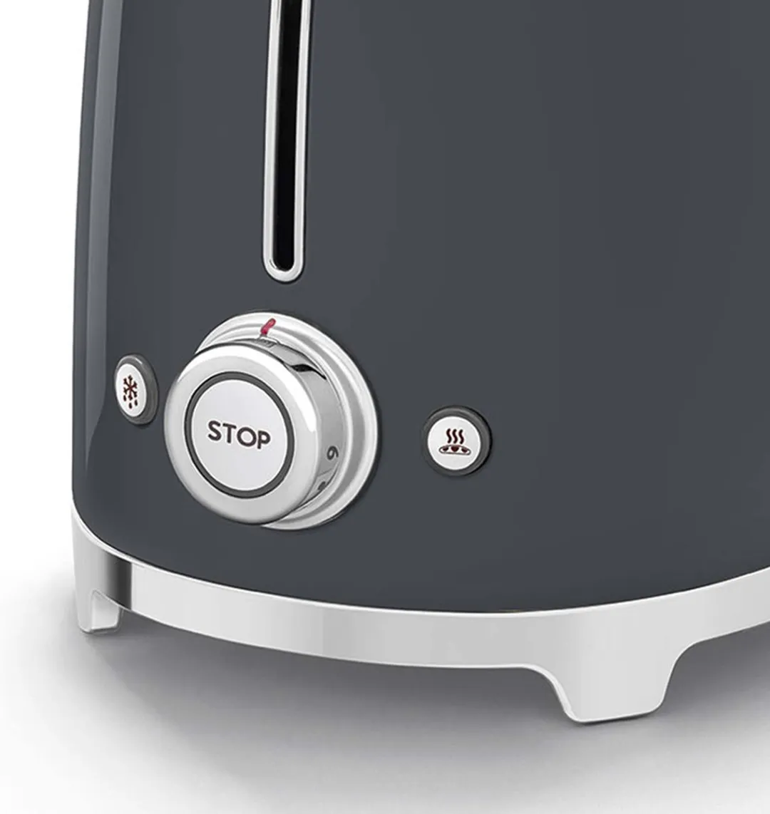 Smeg TSF01GREU Broodrooster 2x2 - 950W - 6 Niveaus - Leigrijs