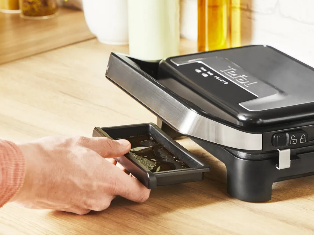Tefal Inicio Compact GC270D10 Paninimaker & Contactgrill 1000W - Zilver