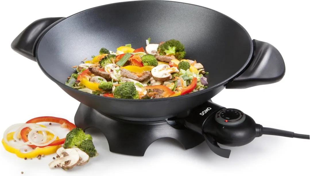 Domo DO8708W Elektrische Wok 2200W - 35,5 cm