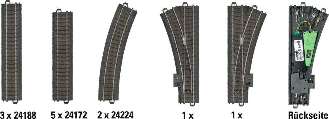 Märklin D2 Uitbreidingspakket H0 Digitaal AC - 24802