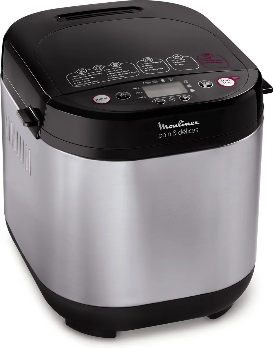 Moulinex Pain & Delice OW240E Broodbakmachine - 20 Programma's - 720W - 1000g