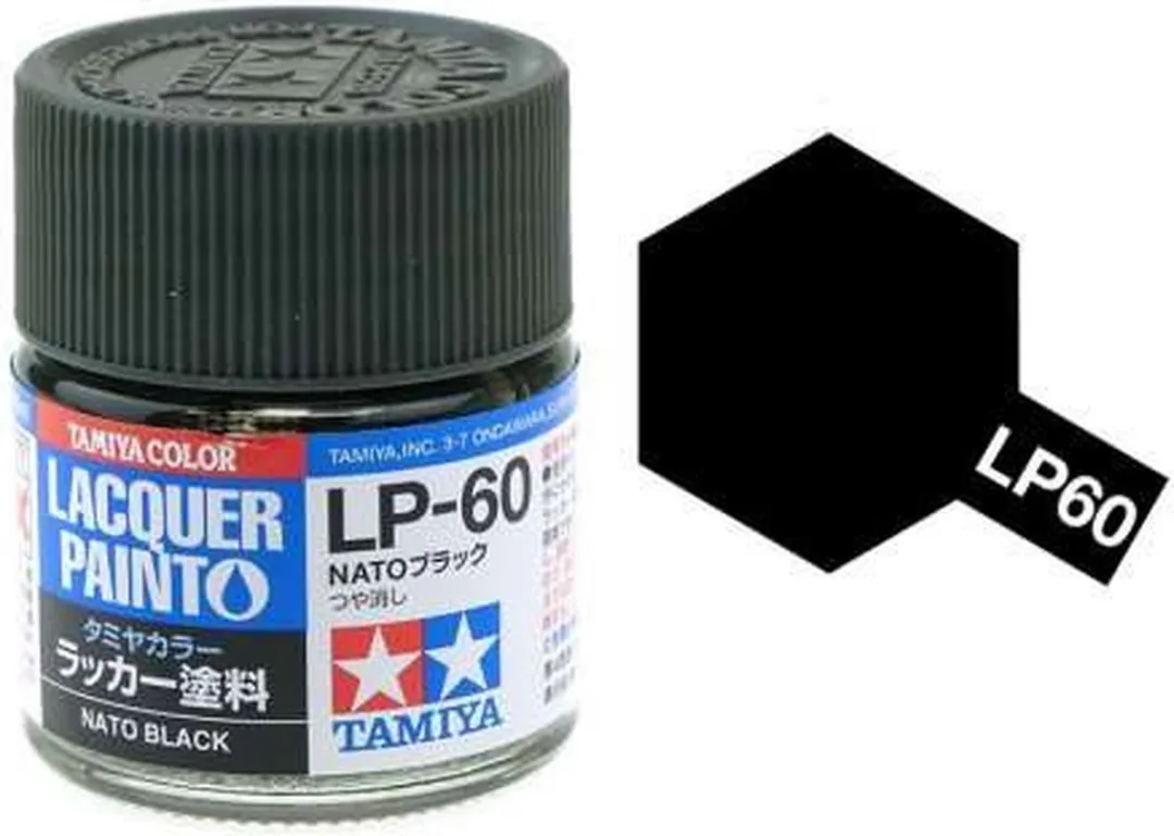 Tamiya Hobbyverf Olieverf LP-60 NATO Black 10ml - Matt