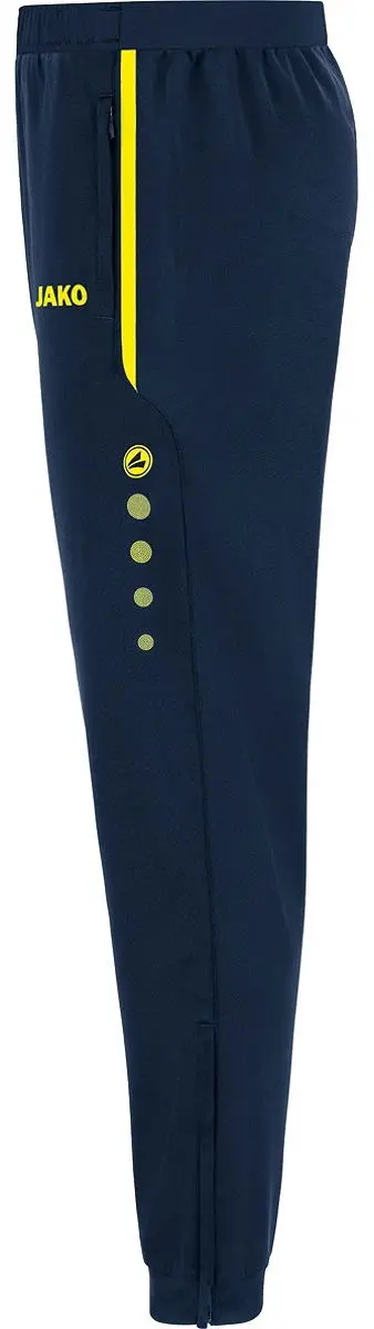 JAKO Allround Polyesterbroek Heren - Marine/Fluogeel - afbeelding 2 van 3