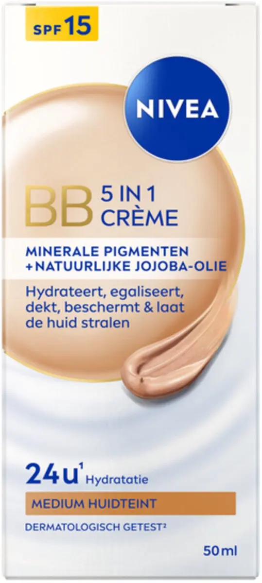 NIVEA BB Crème SPF15 5-In-1 Medium - 6x 50ml - afbeelding 4 van 6