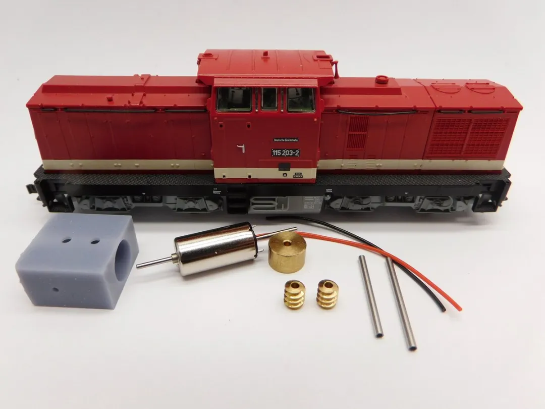 Roco TRC005C Micromotor Ombouwset - Schaal H0e - Rood