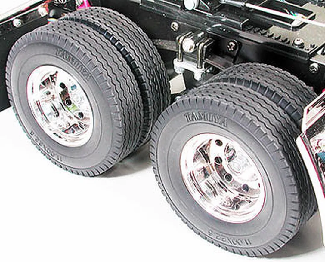Tamiya Knight Hauler 56314 RC Auto - Chrome/Rood/Zwart