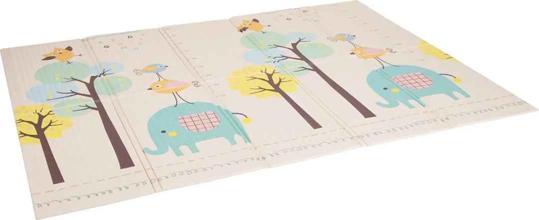 KiddyMoon Schuimmat Baby Opvouwbaar 150x200cm - Groen Bos