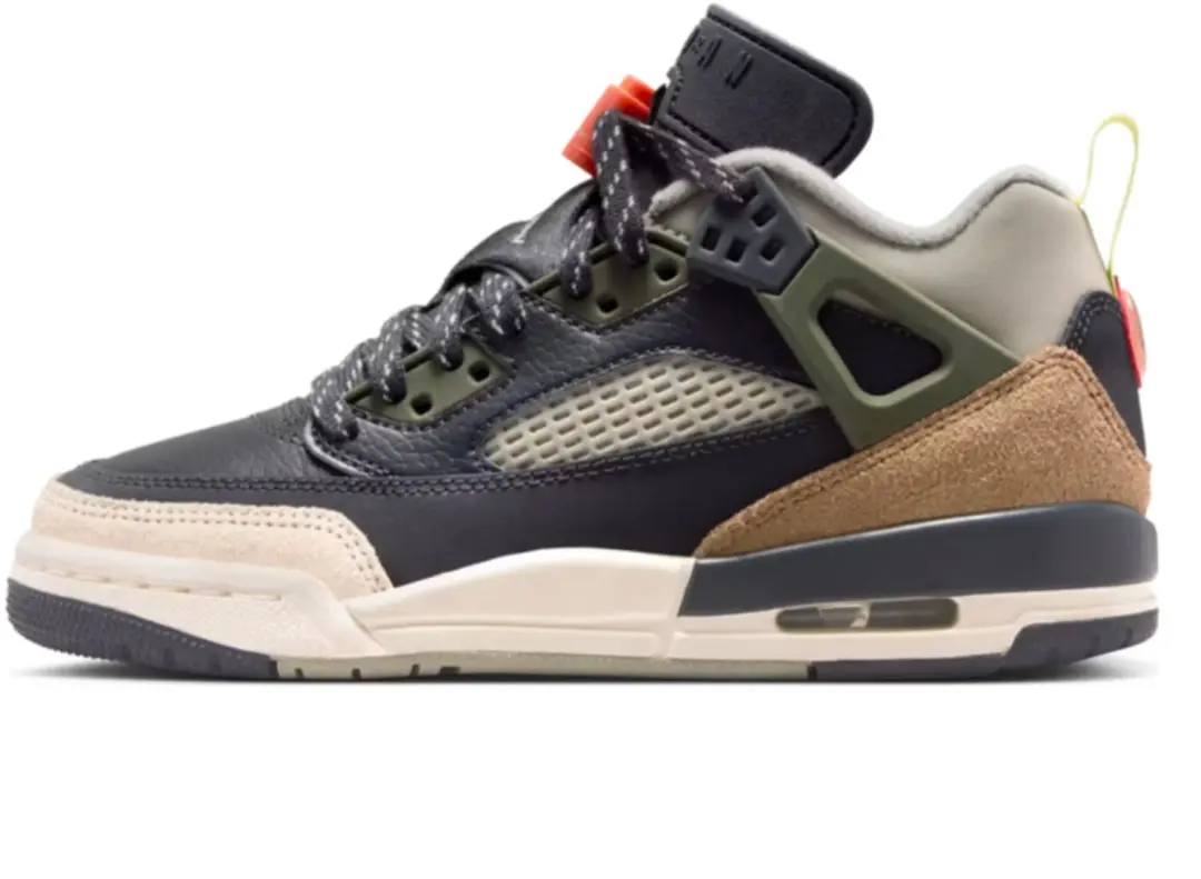 Jordan Spizike Low Anthracite Mango Cargo Khaki “Maat 39