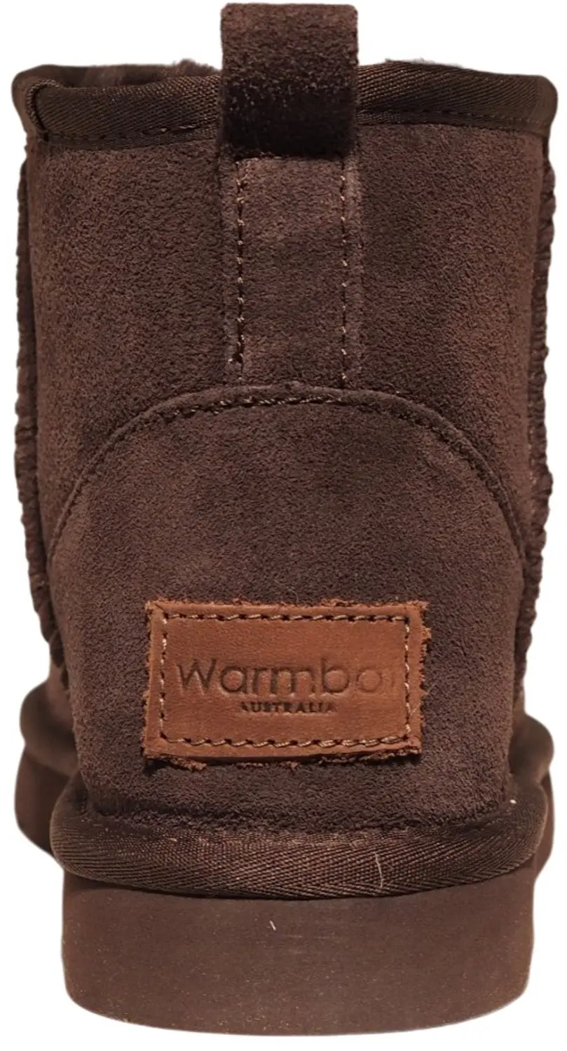 Warmbat Wallaby donkerbruine dames suède boots - afbeelding 4 van 5
