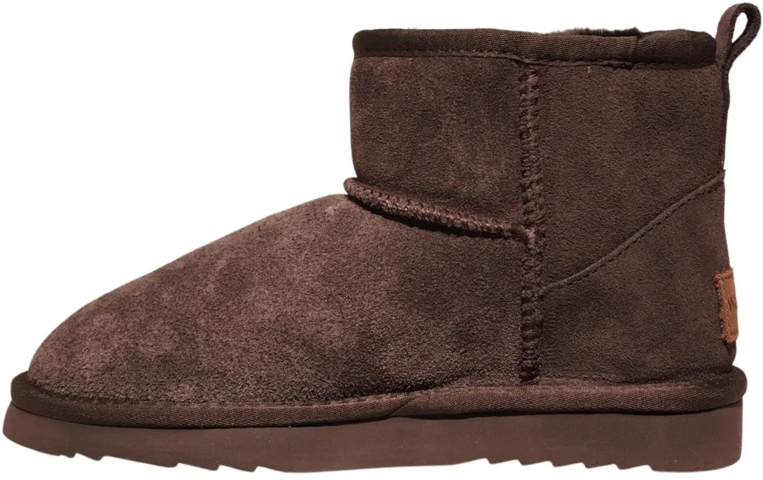 Warmbat Wallaby donkerbruine dames suède boots - afbeelding 2 van 5