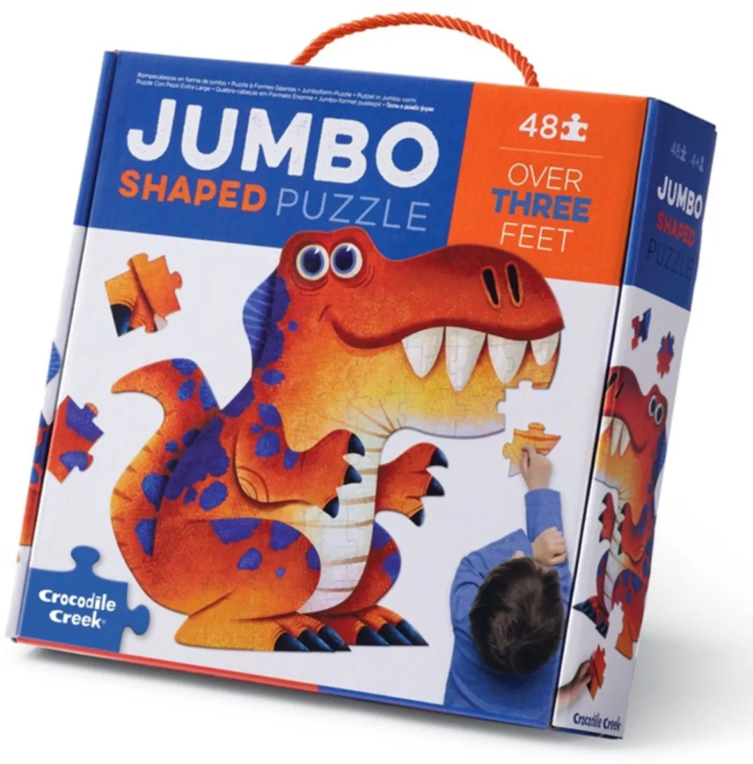 Crocodile Creek Jumbo Dinosaurus Puzzel 48 Stuks - Multicolor