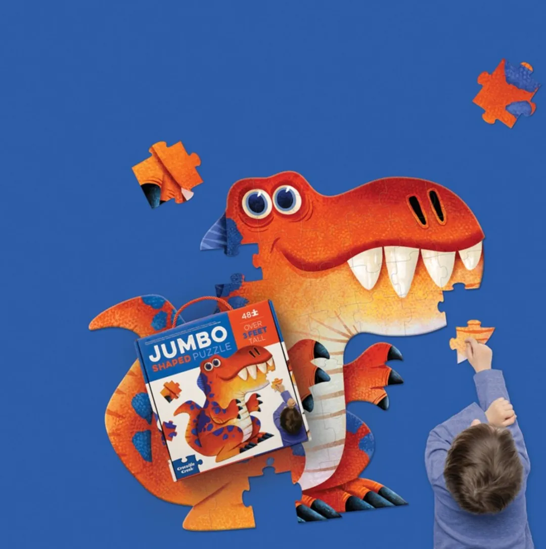 Crocodile Creek Jumbo Dinosaurus Puzzel 48 Stuks - Multicolor