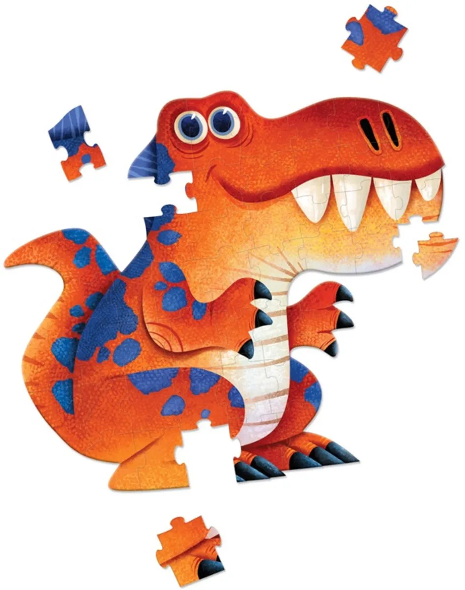 Crocodile Creek Jumbo Dinosaurus Puzzel 48 Stuks - Multicolor