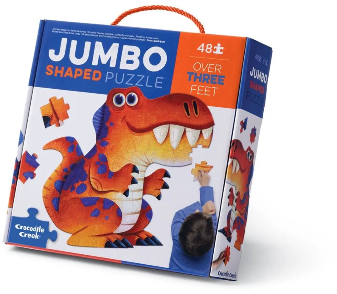 Crocodile Creek Jumbo Dinosaurus Puzzel 48 Stuks - Multicolor